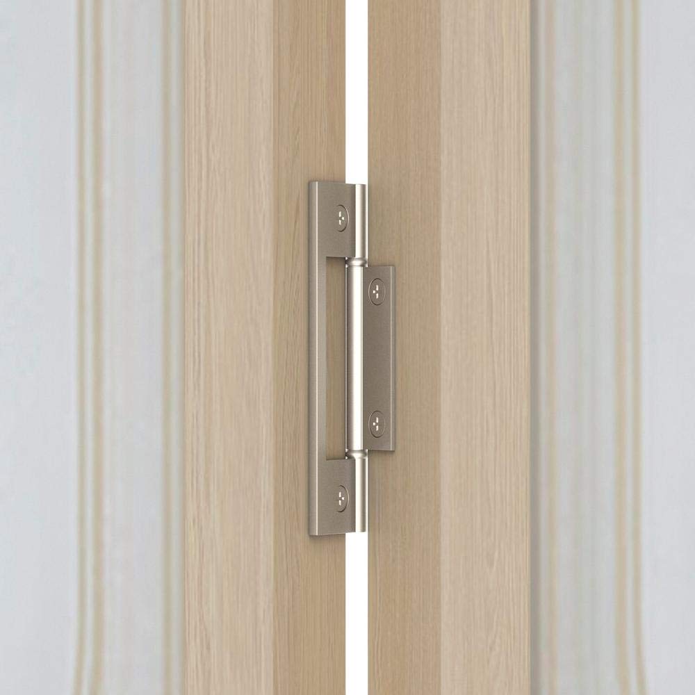 Pantry Half Glass Bifold Interior Wood Door, 24" x 80", Unfinished Pine