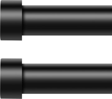 Gold Curtain Rods for Windows 66 to 120 Inch(5.5-10 Feet),1" Diameter Drapery Rods with Modern Style End Cap - Set of 2