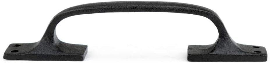 Black Wrought Iron Cup Bin Pull Cabinet Drawer Handle 6 in