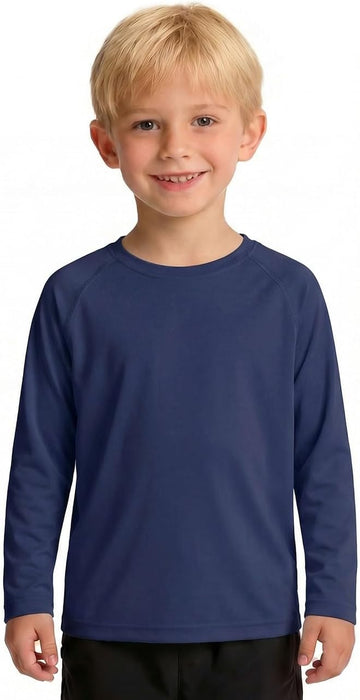 Toddler Boys Long Sleeve Rash Guard Swim Shirts UPF 50+, 6M