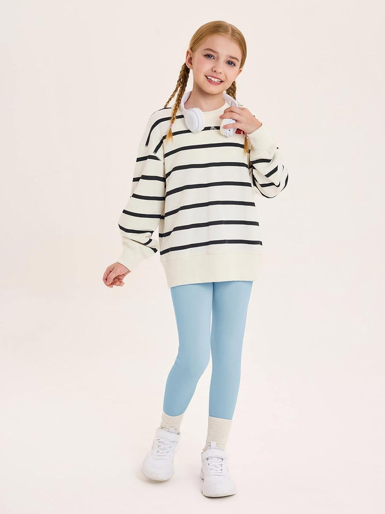 Girls Athletic Leggings Kids High Waisted Dance Yoga Pants