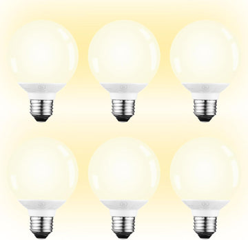 G25 LED Light Bulbs, 5W 450LM, Dimmable, 3000K