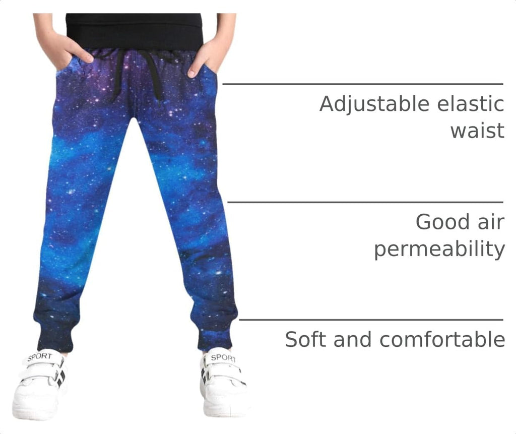 Boys Pants Funny 3D Graphic Drawstring Sweatpants Joggers
