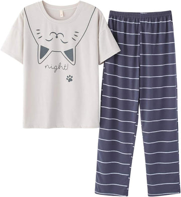 Girls' Short Sleeve Cupcake/Butterfly Pajamas