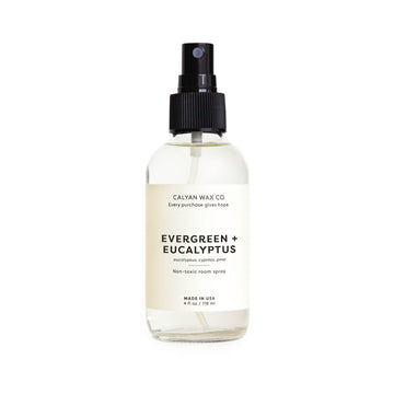 Evergreen & Eucalyptus Room Spray - Natural Room Deodorizer