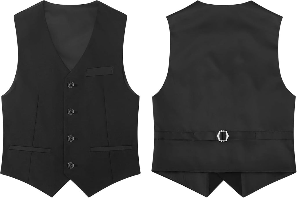 Boys Complete Suits Set with Suspenders Standard & Husky