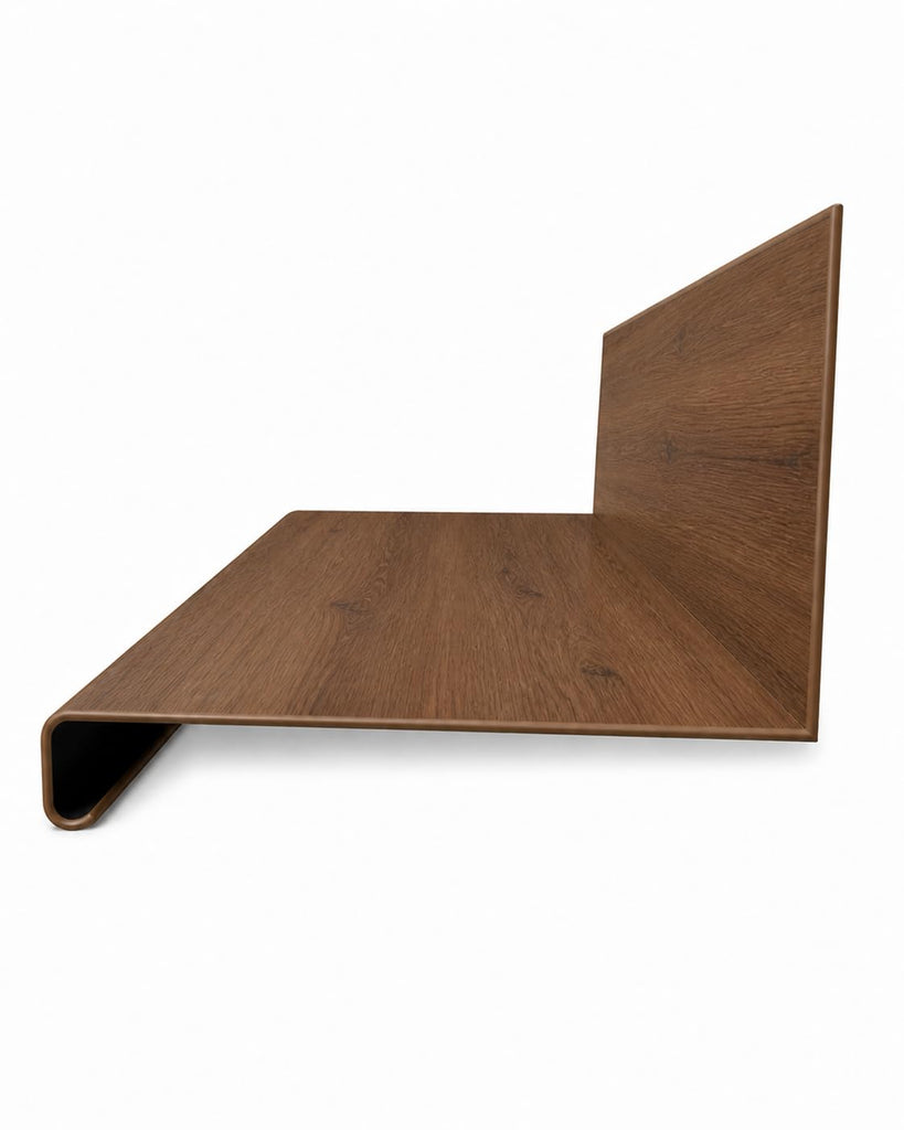 Luxury Vinyl Plank Flush Stair Nose Kit - Tread + Riser Combo (Pecan)