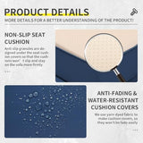 5-Piece Wicker Outdoor Patio Furniture Set - Conversation | Navy Blue All-Weather Resistant for Patio, Garden & Porch