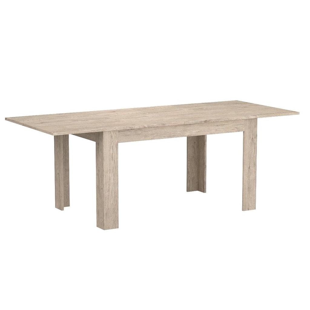 Easy, Extendable Dining Table, 55, 1(86, 6) x35, 4 in, Oak, for 6-8 People, Expandable Dining Table, Italian Furniture