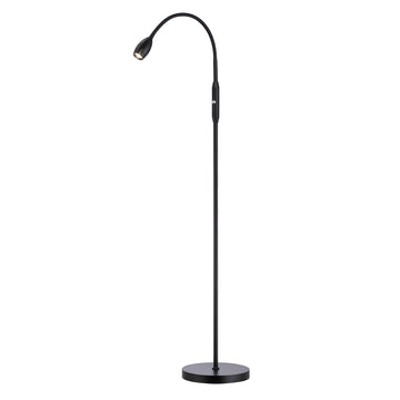 Ray - Adjustable LED Beam Floor Lamp, Dimmable and Zoomable Spotlight, Flexible Gooseneck, Reading/Crafting Standing