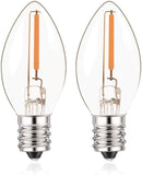 C7 LED E12 Candelabra Bulb Small Edison Candle Night Light Bulbs Salt Lamp Bulbs 0.5W Equivalent 5W 7W Warm White