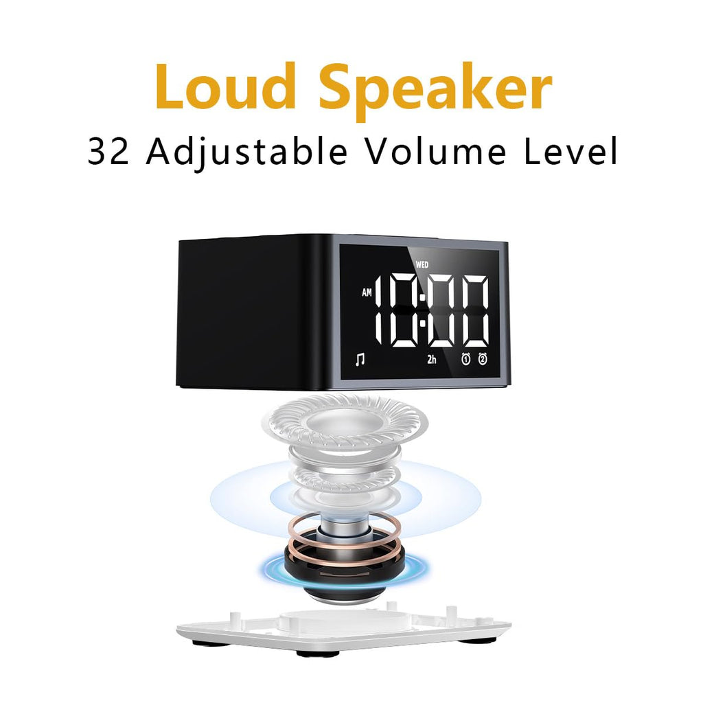 3-in-1 Sound Machine White Noise Machine Dual Alarms 12 Color Night Lights 30 15 Wake Up Sounds 32 Volume for Baby