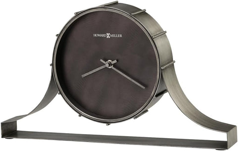 Howard Miller Seeley Mantel Clock - Antique Tabletop Clock with Quartz Movement, Bent Iron Frame, Industrial Style