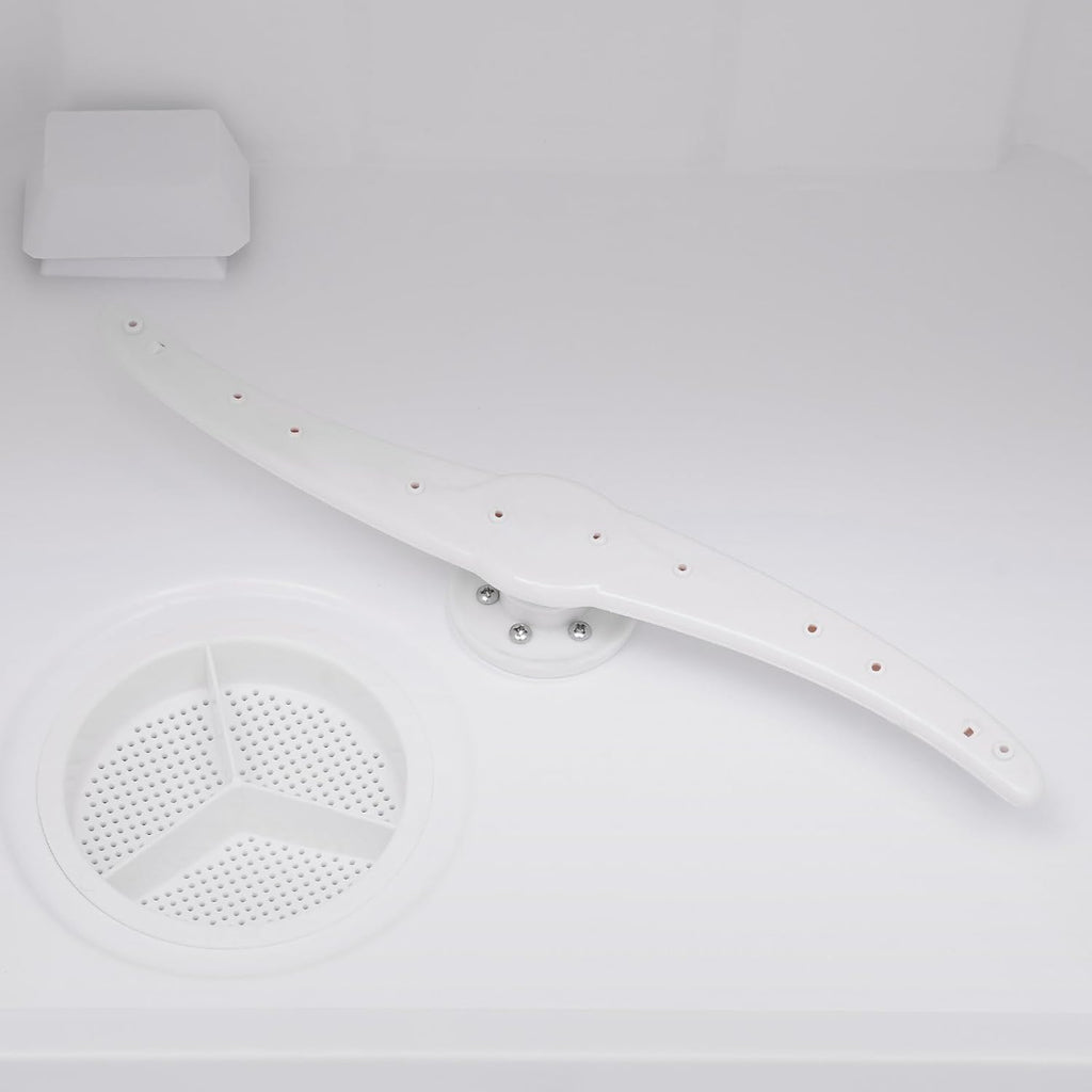 Portable Countertop Dishwasher, 5 Washing 12 Spouts Water Tank Leak-Proof Dry and 360° Rotation Flushing