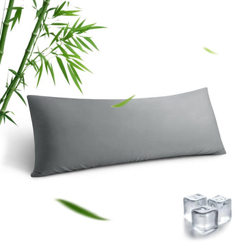 Body Pillowcase, Cooling Viscose from Bamboo Pillow Cover with Zipper Closure, Soft Moisture-Wicking for Hot