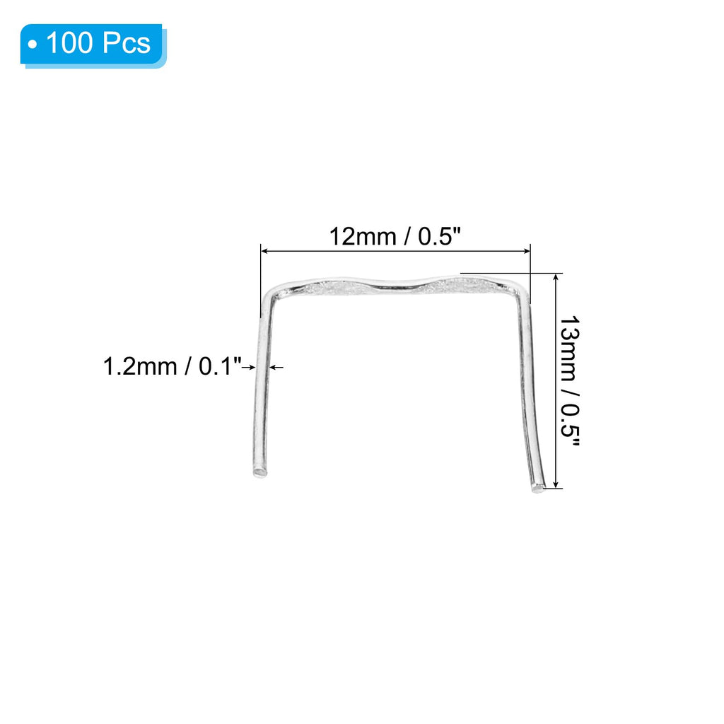 13x12mm Copper Chandelier Connector Pins, 100Pcs Chandelier Crystal Clips for Fastening Crystals Parts, Chandelier