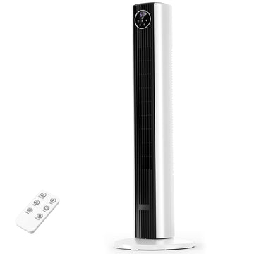 Tower Fan Portable Floor Fans 85°Oscillating Fan Quiet Cooling 12H Timer Remote Control Standing Bladeless Electric 3
