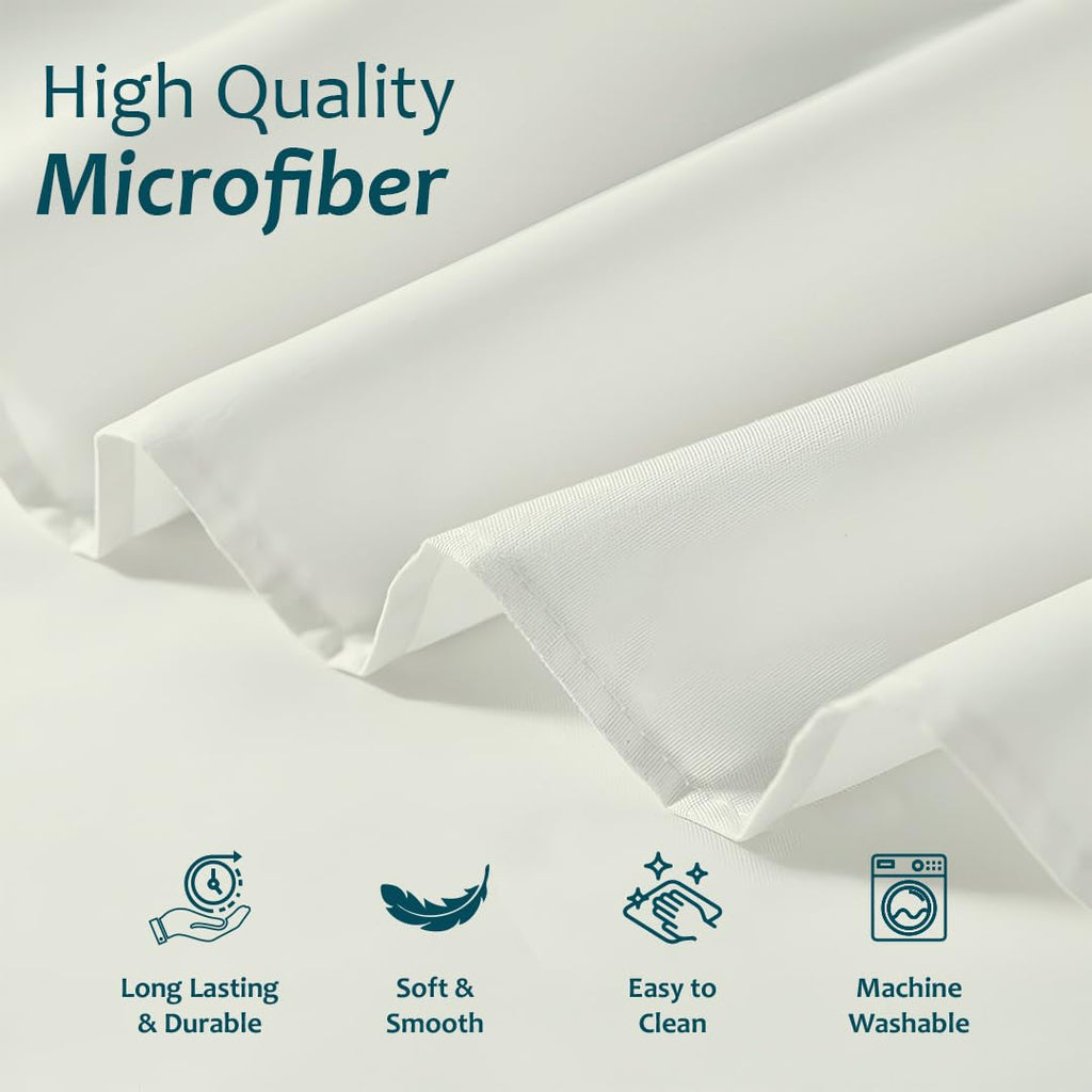 Ruffled Bed Skirt with Split Corners, Gathered Style, 100% Microfiber, 12-Inch Drop, Dust Ruffle Bedskirt with
