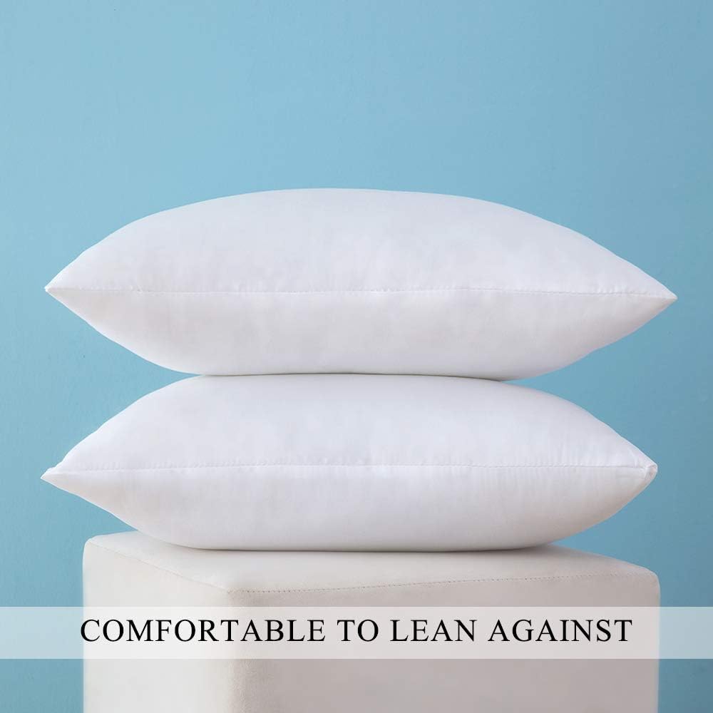 Set 2 Throw Pillow Inserts Premium Pillow Stuffer Form 12x20 Inch - Set of 2