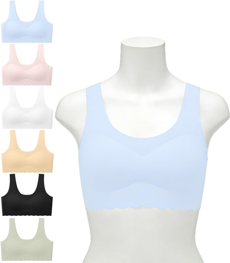 Teen Girls Seamless Training Bra with Removable Padding Multipack