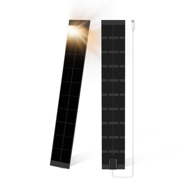 USB-C Solar Charging Panel, 5V Max 5.5W Power Wall Mount Solar Charger Accessory, Universal Compatible with Zebra