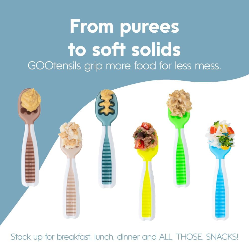 Feeding Littles Baby Spoons 6 Months, Pack Neutrals