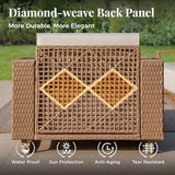 6-Piece Rattan Outdoor Patio Furniture Set with Thick Cushions for Backyard, Garden & Porch