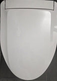 Elongated Smart Toilet Seat with Automatic Lid and Seat Opening, Hands-Free Operation, LED Night Light