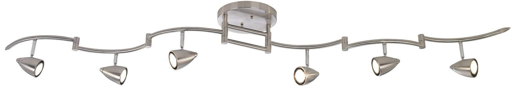 Heavy Duty Axel 72" Wide 6-Light Swing Arm LED Kit Track Light