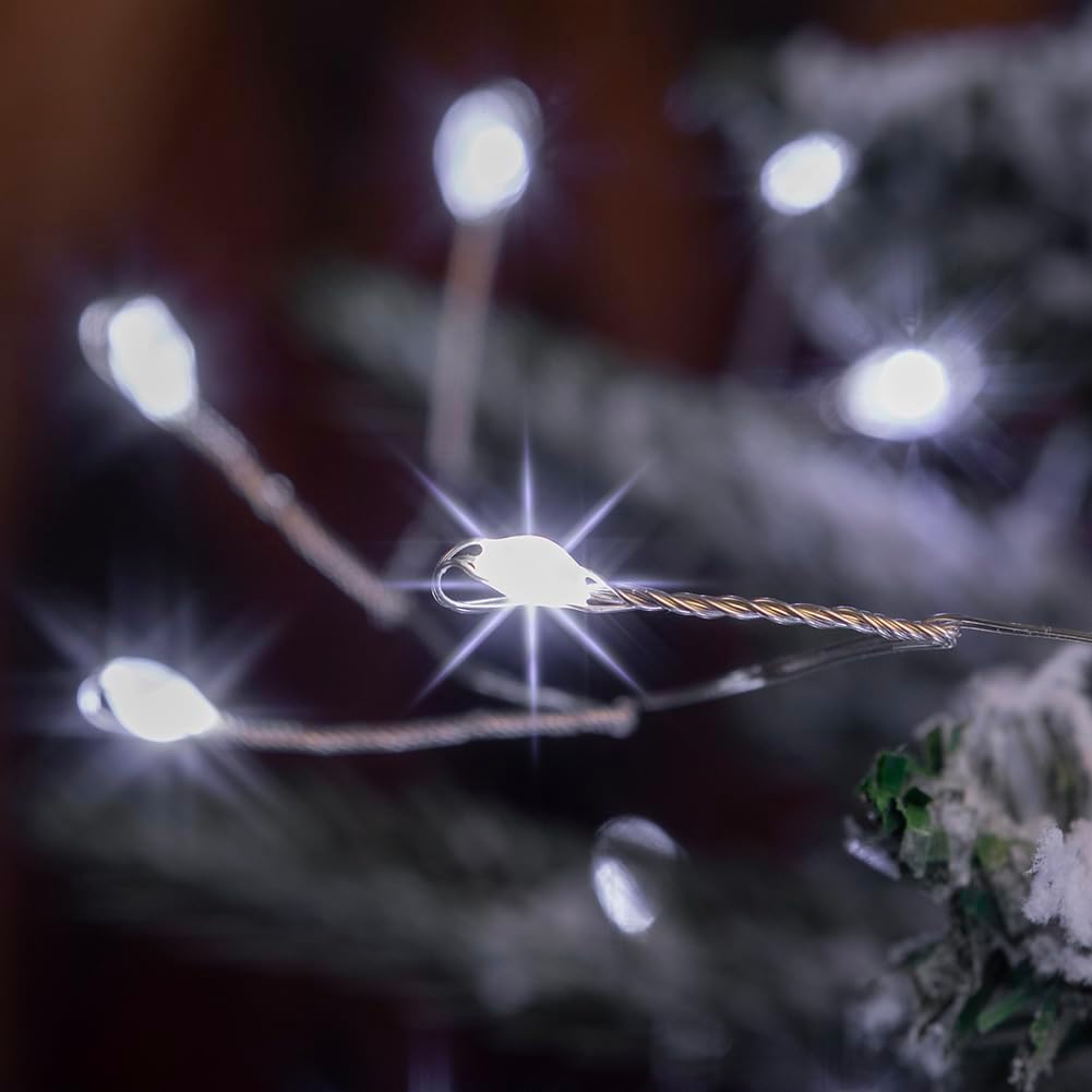 Fairy Lights Plug in 100FT 1000 LED Cool White Firecracker Firefly Lights