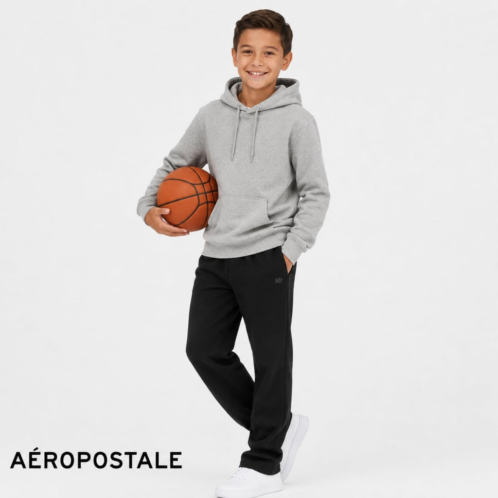 Boys Active Sweatpants 3 Pack -Athletic Joggers Pull-On Sweats