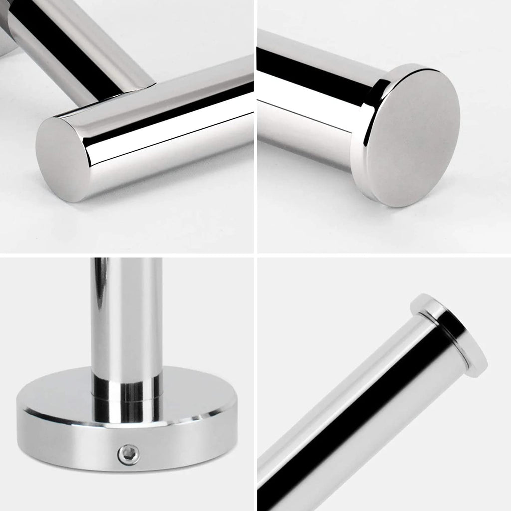Bathroom Toilet Paper Holder, Premium Stainless Steel Rustproof Wall Mounted Toilet Roll Holder (3 Pack