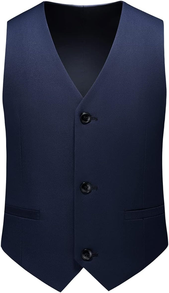 Boy Suits 3 Piece Slim Fit Formal Suit Set with Tuxedo Jacket Vest Pants for Kids Wedding Ring Bearer Party