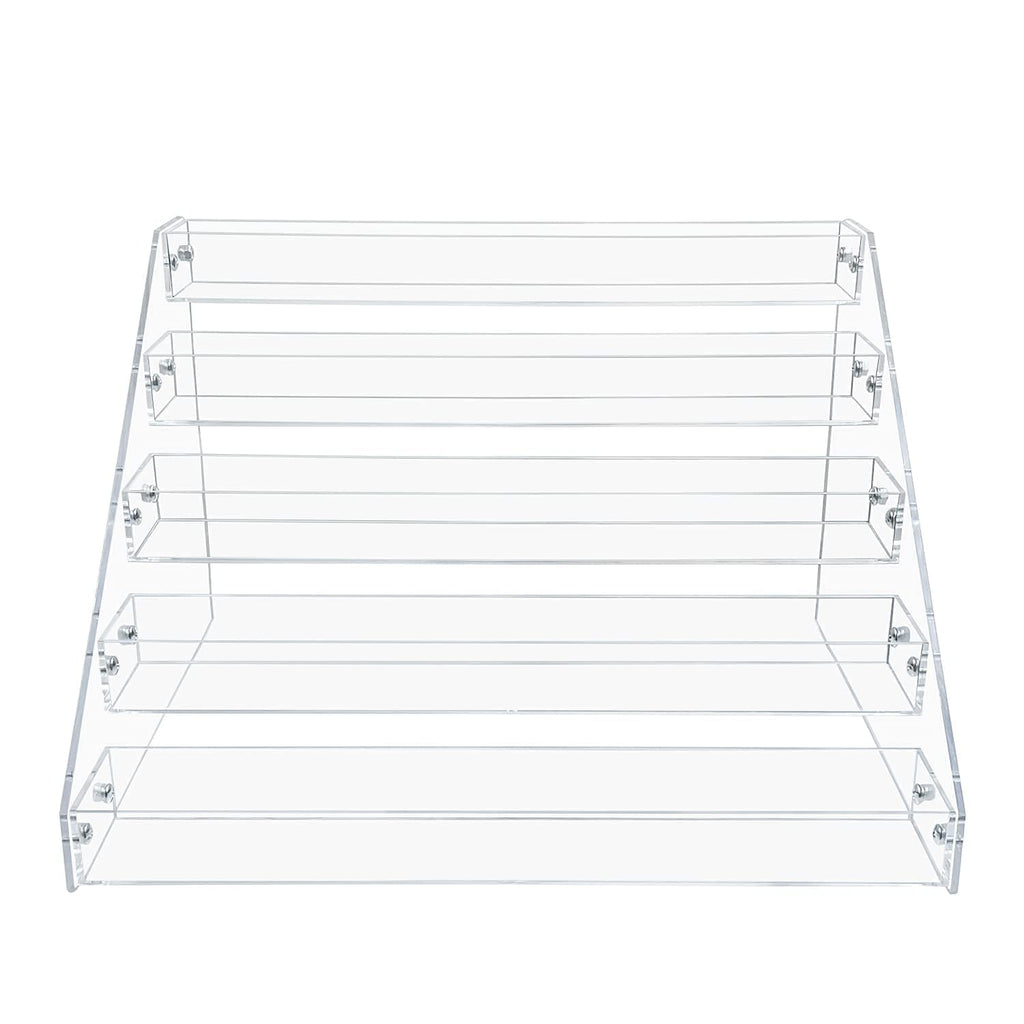 Clear Acrylic Spice Rack for Countertops- 5 Tier