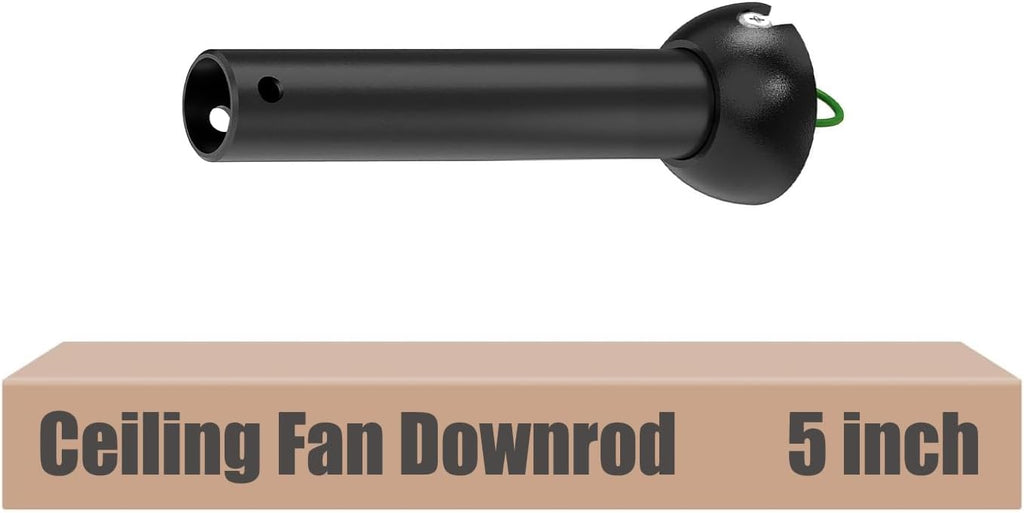 Black 5 inch ceiling fan downrod