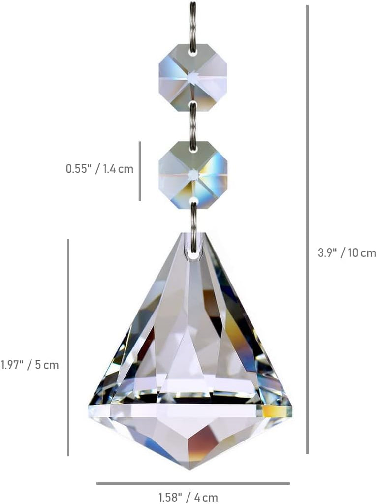 10pcs Crystal Ball Prisms Chandelier Parts 40mm Pendant Clear - Hanging Glass Crystals Suncatcher for Window