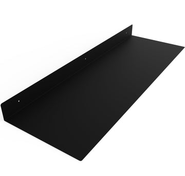 Made in the USA - 36 Inch Linear Floating Shelf - Forged Raw Steel - Industrial Heavy Duty Metal Wall Mounted Modern