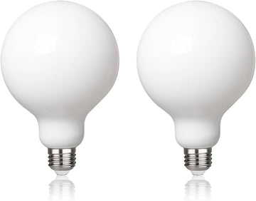 G30 LED Globe Light Bulbs, E26 Base, Neutral White 4000K, 2 Pack
