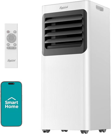 Portable Air Conditioners 12000 BTU 5-in-1 Smart WiFi APP Control, Cooling Dehumidifier Fan Sleep Mode, Window Kit