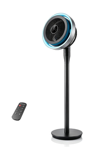Standing Fan , (60°/90°/120°) Oscillating Fan with Light, Digital Display, (12-43") Adjustable Height, 16 Speeds, 12H