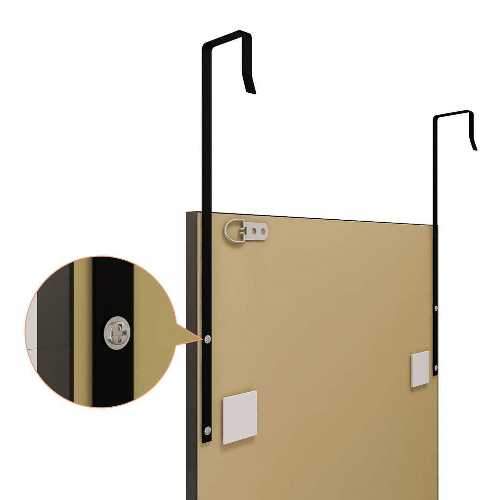Full Body Length Door Hanging Wall Mounted Mirror Over the Door