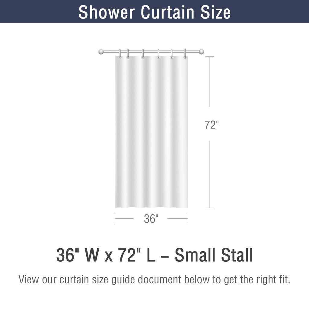 Small Stall Boho Farmhouse Shower Curtain 36x72