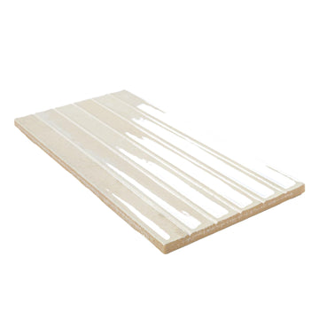 Vanilla Mist Ribbed Ceramic Wall Tile (1 Piece)