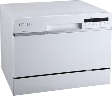 DWP62WH 6 Place Setting Portable Countertop Dishwasher - White