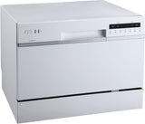 DWP62WH 6 Place Setting Portable Countertop Dishwasher - White