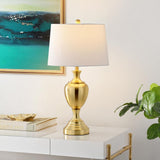 Poppy Modern Contemporary Brass Iron 28-inch Bedroom Living Room Home Office Desk Nightstand Table Lamp (LED Bulb