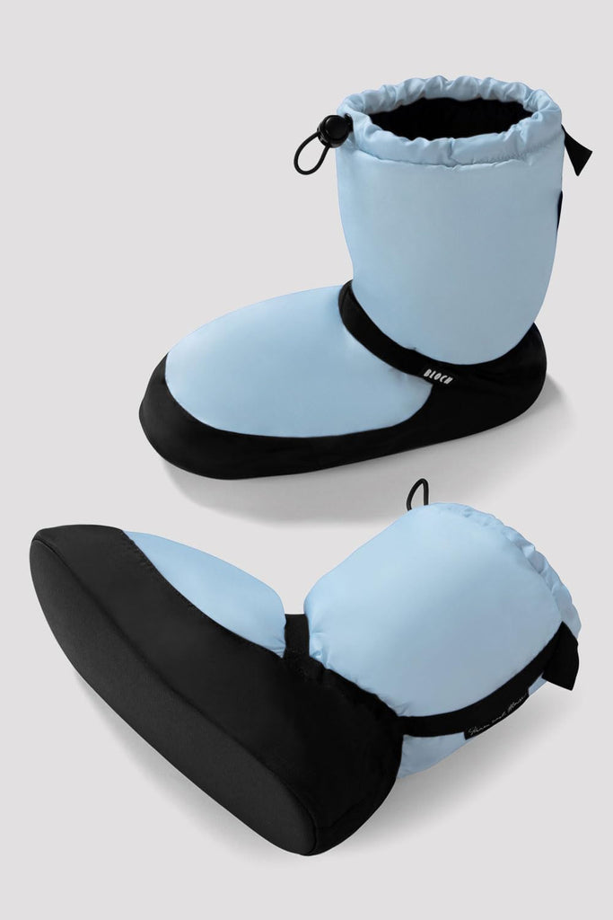Girls Bootie Warm up Bootie/Slipper, Light Blue, Medium