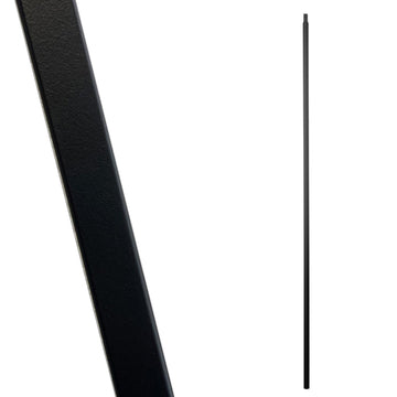 Stair Parts 1/2" Plain Bar Iron Balusters - Contractor Pack of 15, 1/2" x 44" Hollow Metal Stair Spindles, Modern