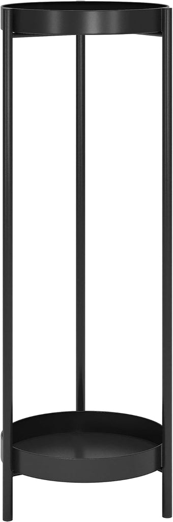 30" Plant Stand, 2 Tier Metal Flower Plants Holder with 2 Removable Display | Easy Install for Indoor or Outdoor,Pot