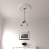 23 5/8"OD x 3 5/8"ID x 1 5/8"P Palmetto Ceiling Medallion (Fits Canopies up to 3 5/8")